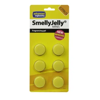 Duftgel f.kleine Klimaanlage SmellyJelly Mini Zitrusduft (gelb)